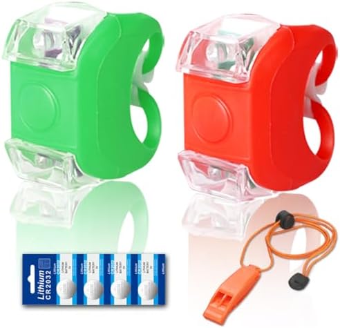 Marine Boat Bow Red and Green Led Navigation Lights Emergency Backup for Pontoon Kayak Yacht Motorboat Vessel Dinghy Catamaran