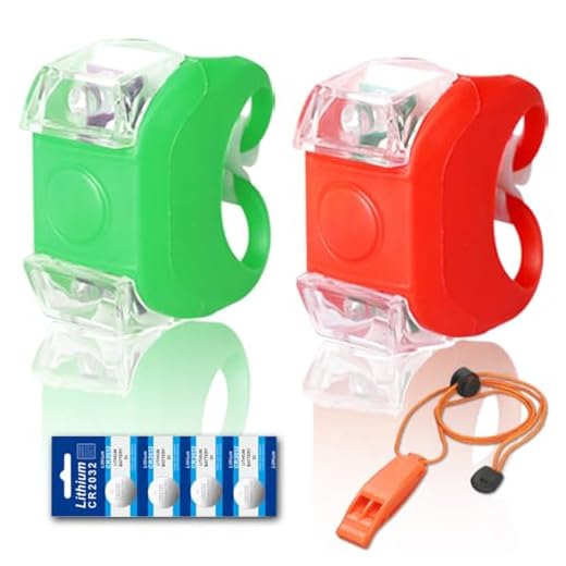 Botepon Marine Boat Bow Lights, Red and Green Led Navigation Lights, Kayak Accessories, Marine Safety Lights Battery Operated for Boat Pontoon Kayak Yacht Motorboat Vessel Dinghy Catamaran