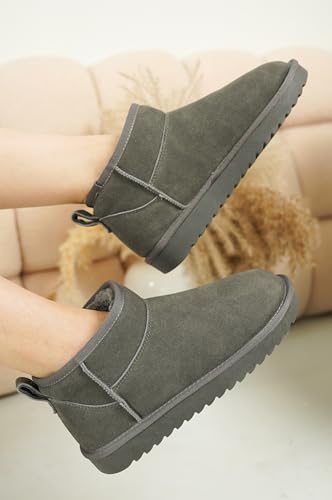 Image of Project Cloud 100% Genuine Leather Comfortable Womens Ankle Boots | Water Resistant Memory Foam Insole Winter Shoes - Trendy Footwear Outdoor Fall Shoes for Women - Winter Boots for Women