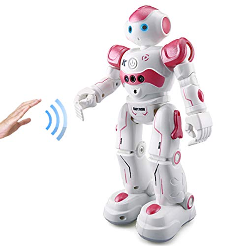 Weecoc Rc Robot Toys Gesture Sensing Smart Robot Toy For Girls Can Singing Dancing Speaking Christmas Birthday Gift (Pink) #TOP6