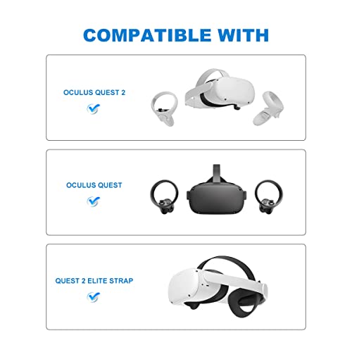 Lanmu Wall Mount Holder Accessories Compatible With Oculus/Meta Quest 2,Quest And Elite Strap, Vr Headset And Controller Mount, Saving Space (2 Pack, White) #TOP3