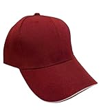 XYNM Gorras de béisbol Unisex Cap Casual Acrylic Plain Baseball Hats Ajustables para Mujeres Hip Hop Streetwear Dad Hat Al por Mayor-Vino Rojo-54cm-62cm