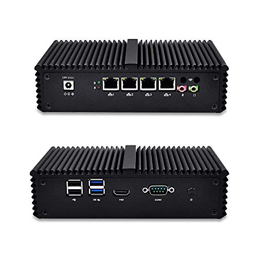 Qotom Q330G4 Industrial Pc Gateway Firewall Router - Intel I3 4005U Aes-Ni, 4 Gigabit Nics (No Ram, No Ssd) #TOP19