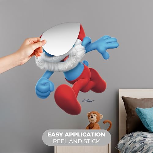 Vinilo Decorativo Pegatina Pared Papa Smurfs 10x13 pulgadas miniatura 2