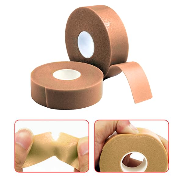 Image of 6 Rolls Adhesive Foam Tape Pads for Blister Prevention Heel, Toe & Pointe Shoe Foot Protectors Waterproof Anti-Chafing Bandages
