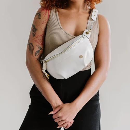 Modern+Chic Belt Bag for Women - Catherine Vegan Leather Belt Bag, Crossbody Bag with Chain Strap and Interior Pocket2