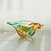 9inch Blown Glass Shell Vase,Handmade Seashell Potpourri Holder Art Glass Conch Seashell Figurine Collectibles Unique Conch Bowl for Home Decor Gift,Colorful