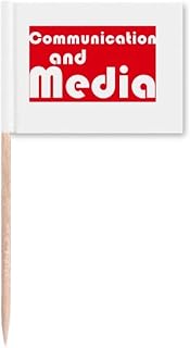 Major Communication and Media - Marcador para decoración de fiestas, color rojo