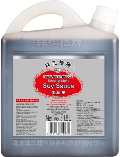 Pearl River Bridge Superior Sojasauce - 1,8 Ltr Flasche | Chinesische Sojasauce für Marinaden, Dippen und kalte Gerichte - hochwertiger Klassiker