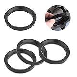 Stacool 4PCS Car Hub Centric Rings,Stop Wheel Vibrations Shock Absorbing Hubcentric Rings,for 73.1mm-60.1mm Caliber Wheels Shock Absorbing Ring Axle,Fit for Car,SUV,Truck, 2.95x2.87x0.39 inch, Black