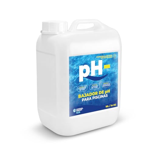 CONTROL GARDEN Bajador PH Piscinas 10 L | Reductor pH- Piscina Interior y Exterior | Minorador Líquido - Súper Concentrado | Pool Regulador de Poliester, Liner y Electrólisis Salina (10 L)
