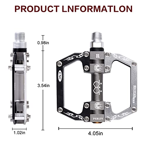 Txj Sports Mountain Bike Pedals Sealed Bearing Non-Slip Aluminium Alloy Bicycle Pedals For Bmx Mtb Road Bike 9/16 #TOP2