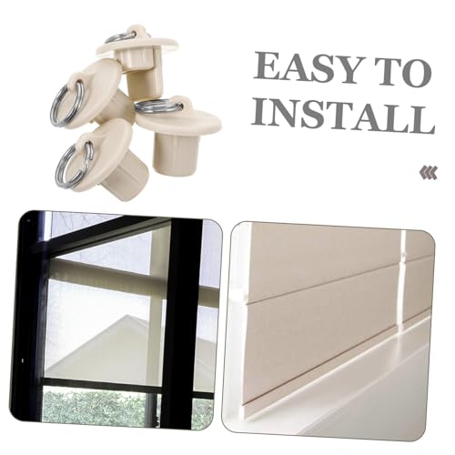 Wakauto Universal Blind End Caps 4pcs Windproof Stopper Replacement Parts for Blinds Easy Installation Enhance Your Window Treatments