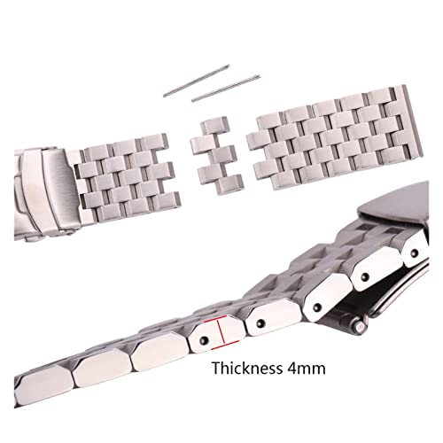 Correa de reloj de acero inoxidable para evitar sudoración con ajuste de 24mm para Gear S3 4