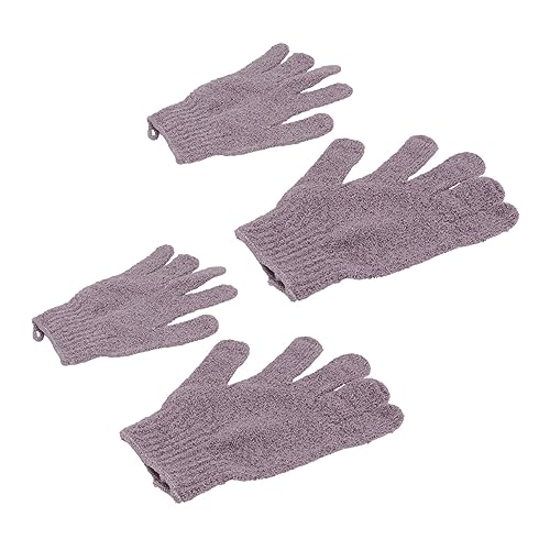 TOVINANNA Moisturizing Hand Gloves Loofah Gloves Exfoliate Scrubber for Women Men Boys and Girls