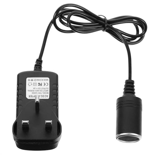 Image of Vehicle Power Converter Ac230v to 12v 2a Black Abs Copper Adapter