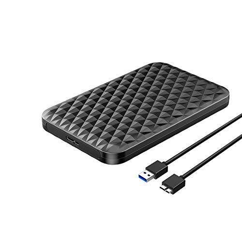 Externe Festplatten, 2,5-Zoll-Festplattengehäuse SATA 3.0 Zu USB 3.0 5 Gbps 4TB HDD SSD Gehäuse Unterstützung UASP HD External Hard Disk Box