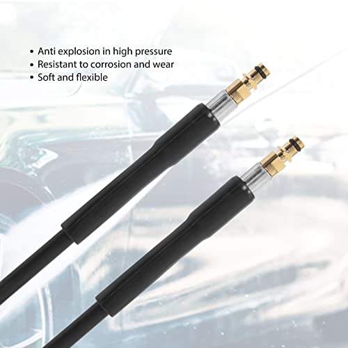 Power Washer Hose, Garden Hose Maximum 40Mpa 16.3yd 5800psi Available Widely Used for Outdoor (Connector in Copper Color)