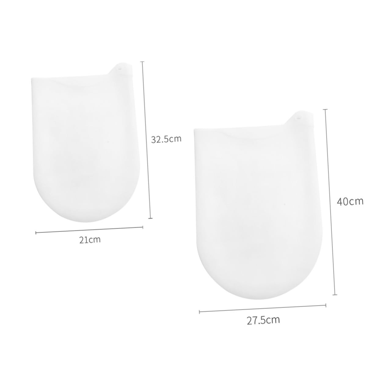 ABOOFAN 2pcs Non Stick Silicone Kneading Dough Bags Pastry Bags for Noodle Making and Food Storage
