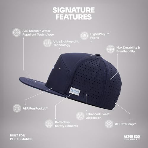Image of Alter Ego Drifter Splash Running Hat - Lightweight, Water Repellent, Men & Women