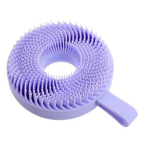 PartyKindom Facial Scrub Exfoliator Brush Silicone Face Wash Brush Soft Bristles Makeup Removal Tool for Travel