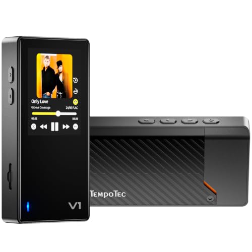 Image of TempoTec Variations V1 Portable HiFi Music Player,Digital Audio Player with Two Way Bluetooth 5.1. 4.4mm&3.5mm Headphone Ports +Black Back Clip