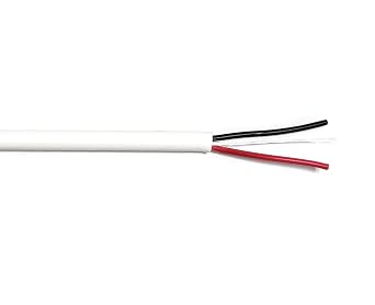 18AWG 2 Conductor SOL BC Unshielded Cable, CL2 White 500FT | General Purpose, Low Voltage LED, in-Wall Cable