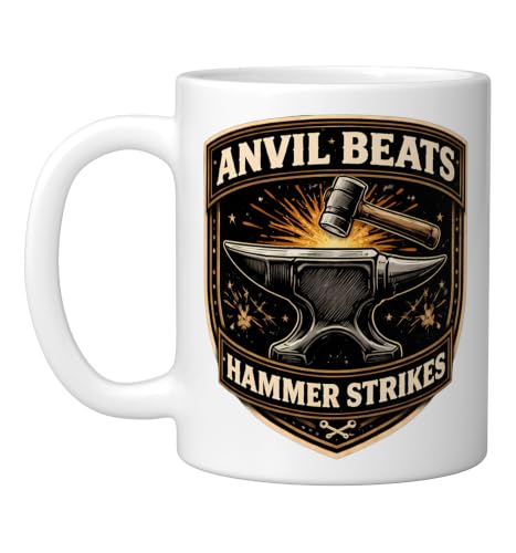 Funny Blacksmith Anvil Ceramic Mug, 11oz