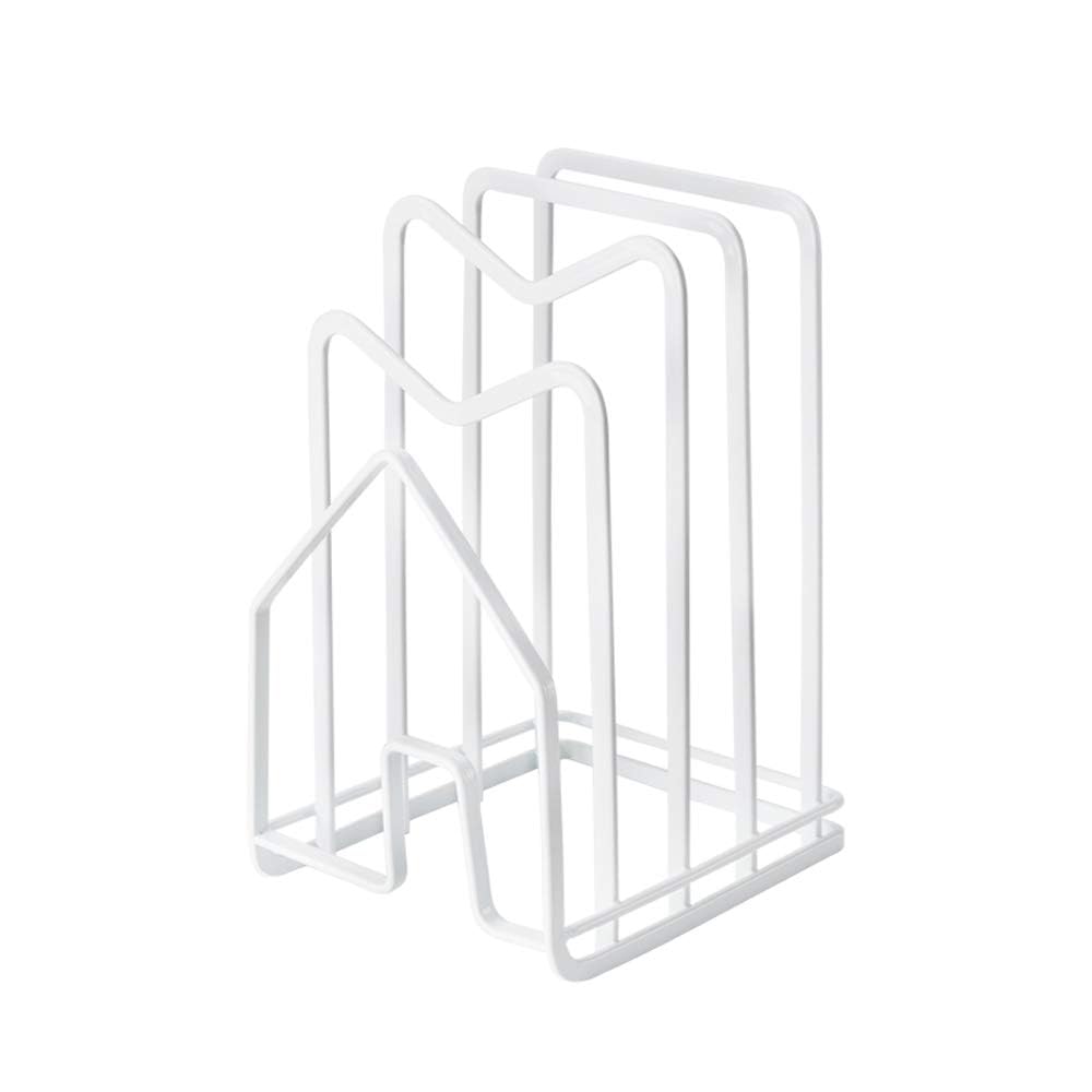 Poeland Kitchen Pantry Organizer Rack for Dinnerware, Bakeware, Cookware, Cutting Boards, Pan Lids