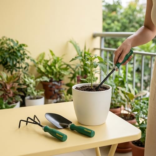 Image of Zamia Gardening Tools Kit, Set of 3 (Trowel, Cultivator, Weeder)