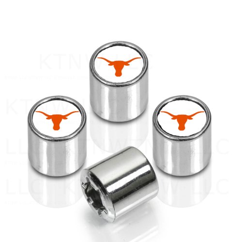 Officially Licensed Colorful Insert Valve Caps - Longhorns