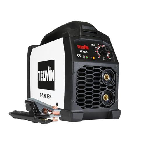 Telwin T-Arc 184 Soldadora Inverter 170A MMA de Electrodo – Máquina de Solda Portátil con Accesorios Incluidos, Compacta y Fácil de Usar para Trabajos de Mantenimiento y Proyectos de Bricolaje, 230V