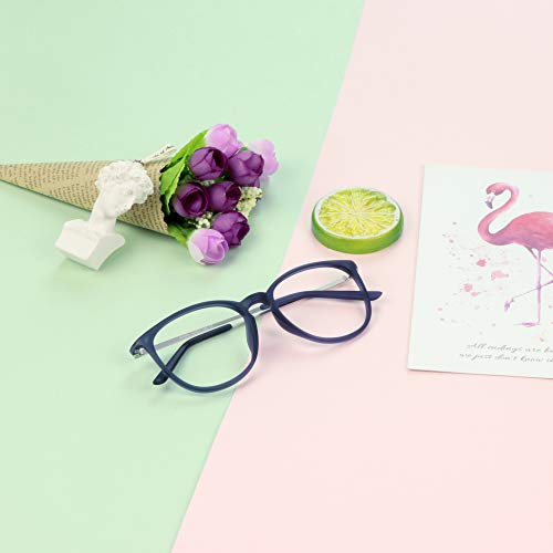 Image of VisionGlobal Blue Light Blocking Glasses for Women Men, Computer Reading, TV Glasses, Stylish Oval /Square Frame