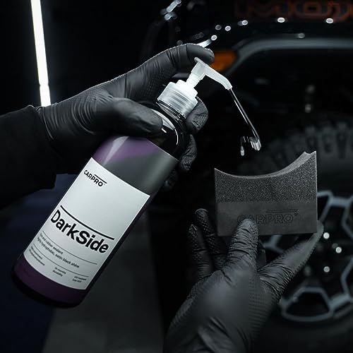Image of CARPRO DarkSide - Tire & Rubber Sealant, Hydrophobic & Self-Cleaning, Satin Black Shine, UV Protection, Revives Dull Faded Rubber, Ready to Use - 4 Liter (135oz)