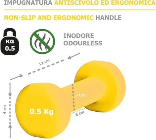 G5 HT SPORT Unisex – Erwachsene Einzellenker Einzelner Lenker, 1 x 0,5 kg, Da 0.5 a 6 Kg Coppia O Singolo