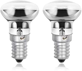 Klarlight R39 E14 40W Lava Lamp Bulbs, Small Edison Screw SES Reflector Spot Lava Lamp Bulbs, Warm White 2800K Energy Saving R39 Spotlight Halogen Bulbs Dimmable (Pack of 2)