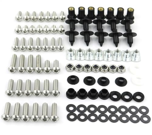 Vis de carrosserie moto argent pour carénage Yamaha YZF R1 2009-2014