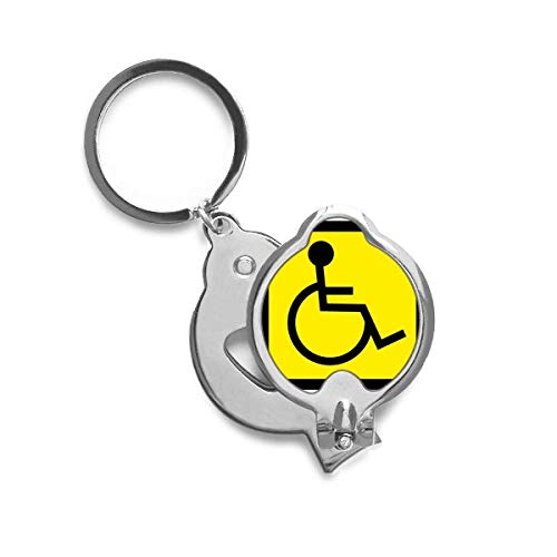 Coupe-ongles de voyage jaune et noir pour trousse de toilette