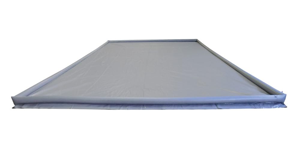 Happy Rhino - Zeltboden mit aufblasbarem Rand - Bodenschutzmatte - Zeltunterlage - Campingmatte - Grau