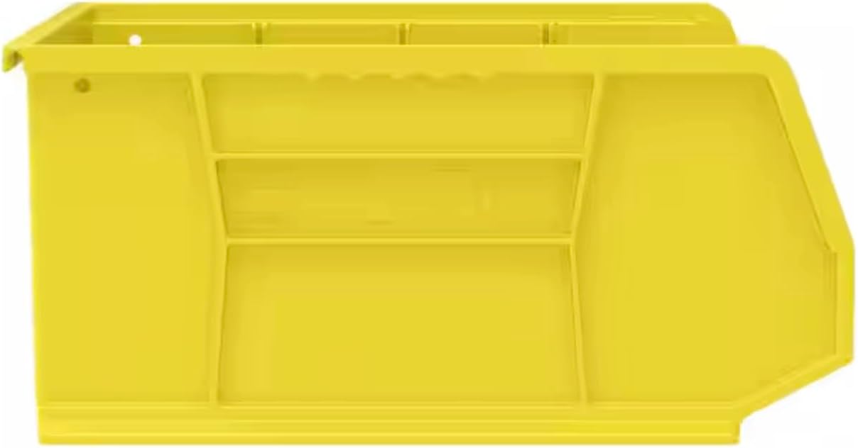 Yellow Storage Shelf Bins, 6-Pack UA73400