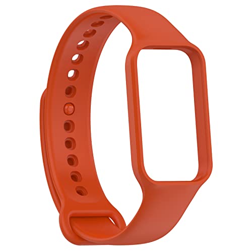 [LICHIFIT] Xiaomi Band 8 Active/Redmi Smart Band 2�p�o���h �x���g �ւ��o���h �V���R���� �_�炩�� �ʋC�� �ϋv�� �X�|�[�c�o���h �A�N�Z�T���[ �i�I�����W�j