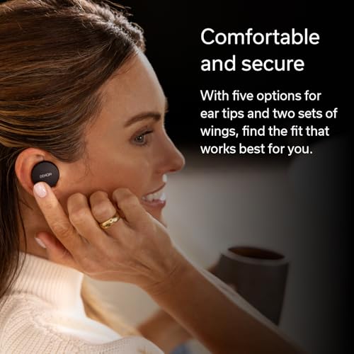 Denon PerL True Wireless Earbuds - Adaptive Active Headphones Wireless Noise Canceling, Masimo Adaptive Acoustic Technology, Spatial Audio, 24Hr Battery Life, Wirefree Charging, Black by Denon - Image 7