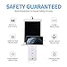 Socket Wall Shelf-CFMASTER 10 Port Surge Protector Wall Outlet, 8 Electrical Outlet Extenders and 2 USB Ports 2.4A, with Removable Built-In Shelf, FCC Listed (1, White)