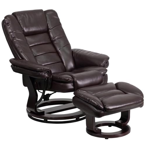 Sillón reclinable contemporáneo Marrón miniatura 2
