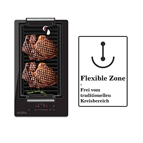 Induktionskochfeld mit 2 Kochzonen von Covercook, 30 cm