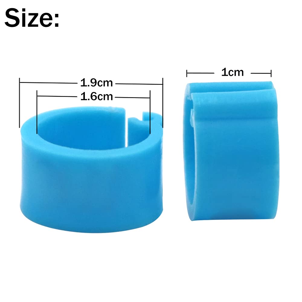 Anelli Per Coscia Pollame - 300 Pezzi Colorati Per Identificazione Uccelli - Foto 13