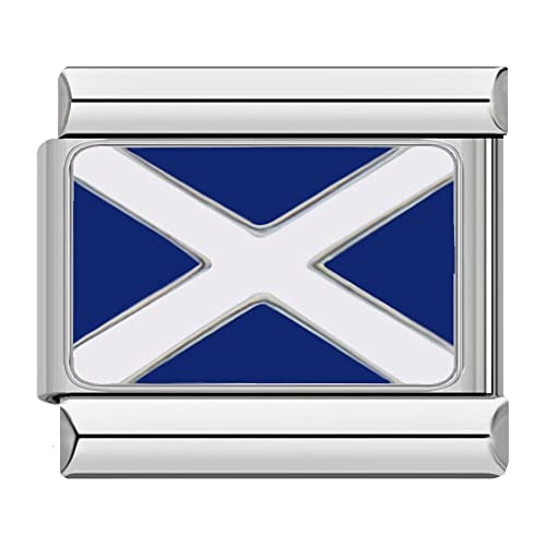 Image of Scotland Flag Charms fits all classic 9mm Italian style Bracelets - UK stock