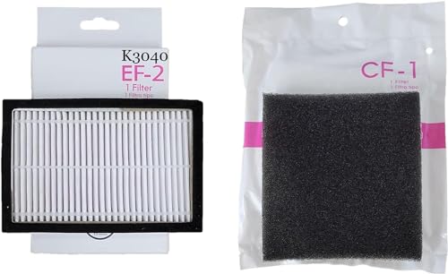 Replacement Filter Kit for Kenmore 200 + 400 Series Canister Vacuums. 1 K3040 [EF-2] HEPA Exhaust + 1 CF-1 Chamber. #'s (86880) 20-86880 MC-V194H KC38KBRMZ000 40320 86883 81002 UC487321 AC37KAKTZ000