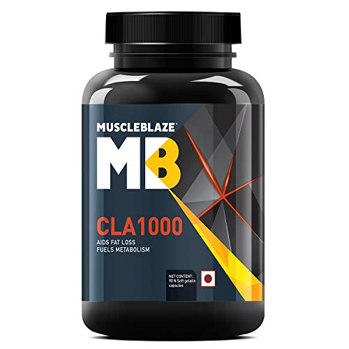 MuscleBlaze CLA 1000, Fat Burner, Supports Weight Loss, Fuels Metabolism (90 Softgel Capsules) MuscleBlaze CLA 1000, Fat Burner, Supports Weight Loss, Fuels Metabolism (90 Softgel Capsules)