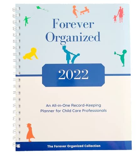 Daycare Provider 2022 Monthly Planner & Calendar: 8.5 x 11, All-in-One Record Keeper System for Childcare Professionals Including Attendance Sheets w/Signature Columns and Inner Pocket for Storage